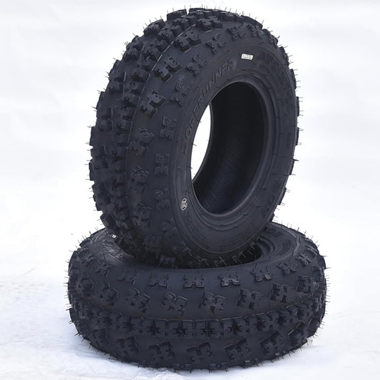 Pinypikaka Pack of 2 20x10-9 ATV Tires, 6PR All Terrain 20x10-9 TL ATV UTV Trail Sand Mud Off-Road Tires, Tubeless, Black