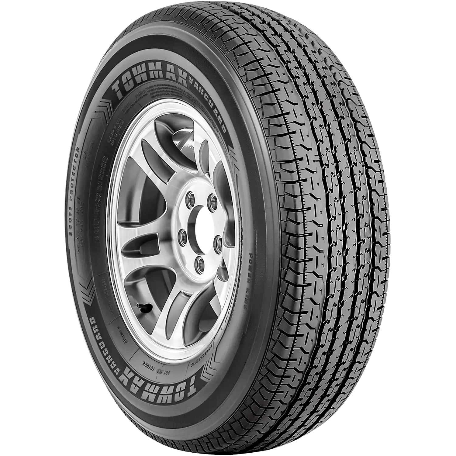 Power King Towmax Vanguard ST 235/80R16 Load F 12 Ply Trailer Tire