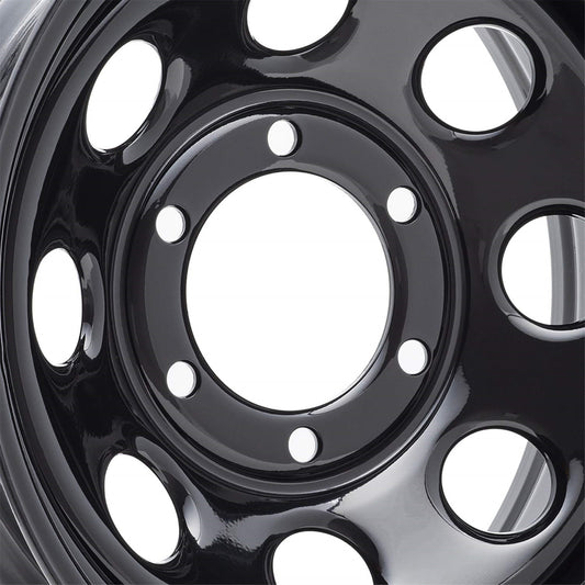 Pro Comp Rock Crawler Steel 16" Wheel 6 on 5.5 inch 8 Lug, Gloss Black