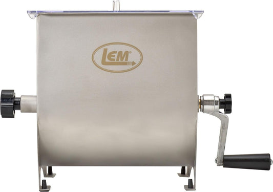 Products MightyBite 20 Pound Capacity Manual Meat Mixer, Stainless Steel, Manual