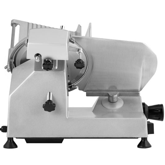 Professional 200W Meat Slicer Machine, 8 Inch Carbon Steel Blade, 350-400 RPM Electric Deli Slicer with Adjustable Thickness for Home & Commercial Kitchen