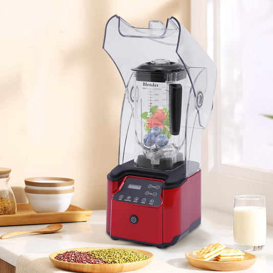 Professional Countertop Blender with Soundproof Shield – 2200W, 2.2L Capacity, Smart Touchscreen, Powerful Blades, for Smoothies, Ice Cream, Shakes, and More