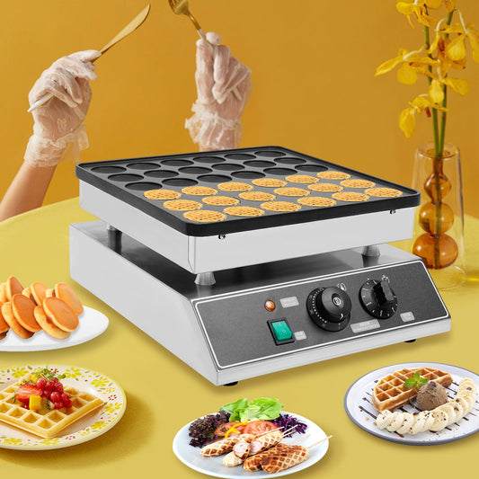 Professional Electric Pancake Maker - Non-Stick, Adjustable Temperature, Makes 36 Pancakes in Minutes, Safe & Easy to Clean