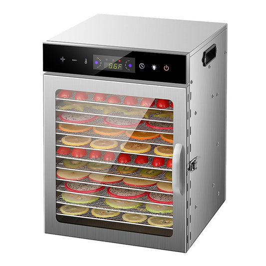 TOHU Professional Food Dehydrator Machine, Jerky Dehydrator with Timer, Five Tray and LCD Display Screen, Electric Multi-Tier Food Preserver for Meat or Fruit Vegetable Dryer