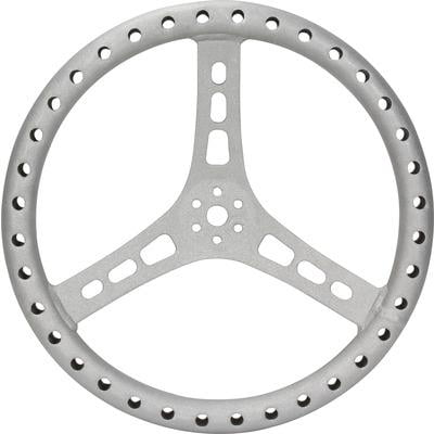 Quickcar Racing Products 68-005, 15In Steering Wheel L/W Aluminum Raw 0