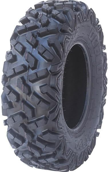 RT350 25x8x12 UTV Tires All-Terrain Tire 6-Ply Bias Construction Non-Directional Aggressive Tread Pattern For Durability, Grip, and Traction Off-Roading, ATV Tires 25x8x12