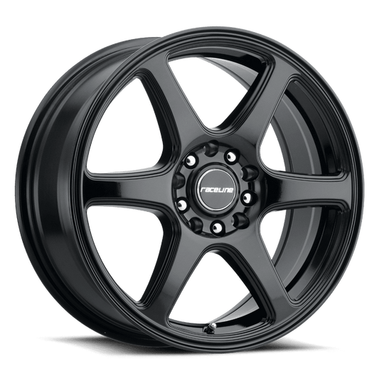 Raceline 146B-MATRIX 14" Cast Aluminum Wheel, MATRIX GLOSS BLACK 14X5.5 4X100/4X114.3 +35mm