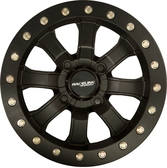 Raceline Mamba Beadlock ATV Wheel - Black [14x7] 4/115 - (5+2)