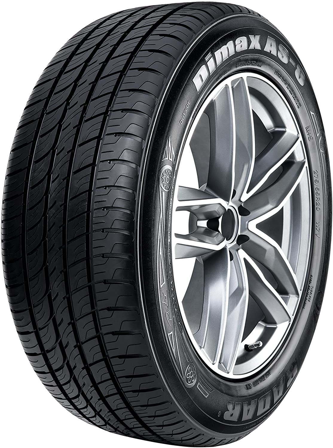 Radar Dimax AS-8 205/65R16 95 V Tire Fits: 2016-21 Chevrolet Malibu L, 2012-13 Toyota Camry Hybrid LE