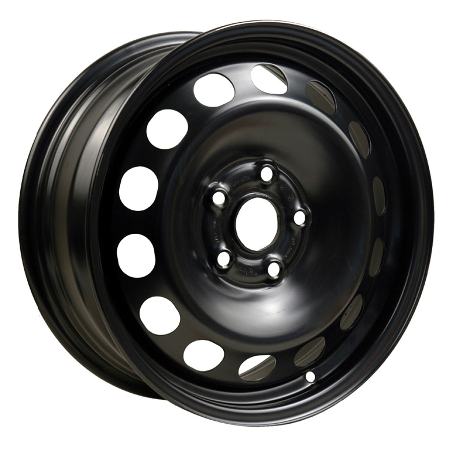 Remanufactured Painted Black Steel Wheel 16 x 6.5 1K0601027A03C fits 2006-2007 Volkswagen Golf