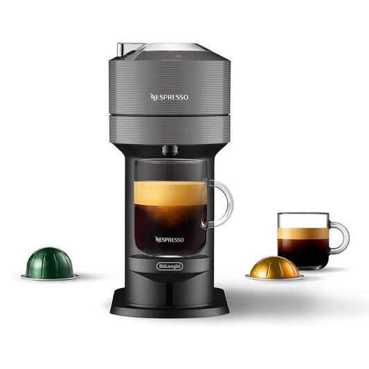 Nespresso Delonghi 15 Bar, 8-Cup Dark Grey Reusable Espresso Machine
