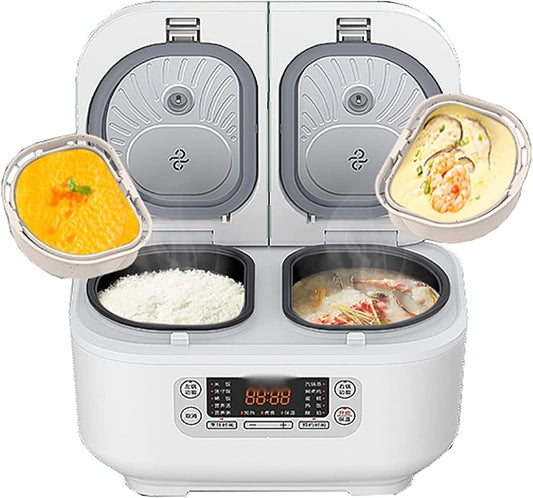 Rice Cooker 1.51.5L Home Double Inner Integrated Multi function Rice Cooker, 12H Appointment and Insulation, for