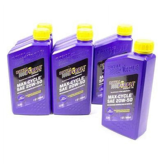 Royal Purple 6316, 20W50 Max Cycle Oil Case 6X1 Quart Performance Racing