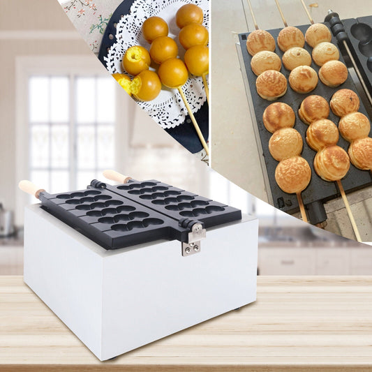 SHZICMY Commercial Electric 6 Grids Bubble Waffle Maker Waffle Pancake Machine Non Stick