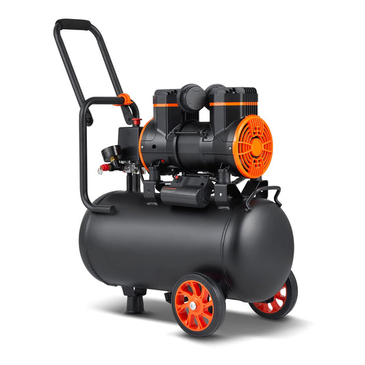 SKYSHALO Black 90 PSI Oil Free Air Compressor 6.3 gal