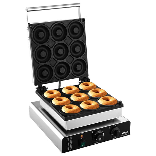 STAWAY Electric Donut Maker - 2000W Commercial Doughnut Machine with Non-Stick Surface, Adjustable Temperature 122-572°F, Perfect for Home & Restaurant Use, Make Delicious Donuts Easily!