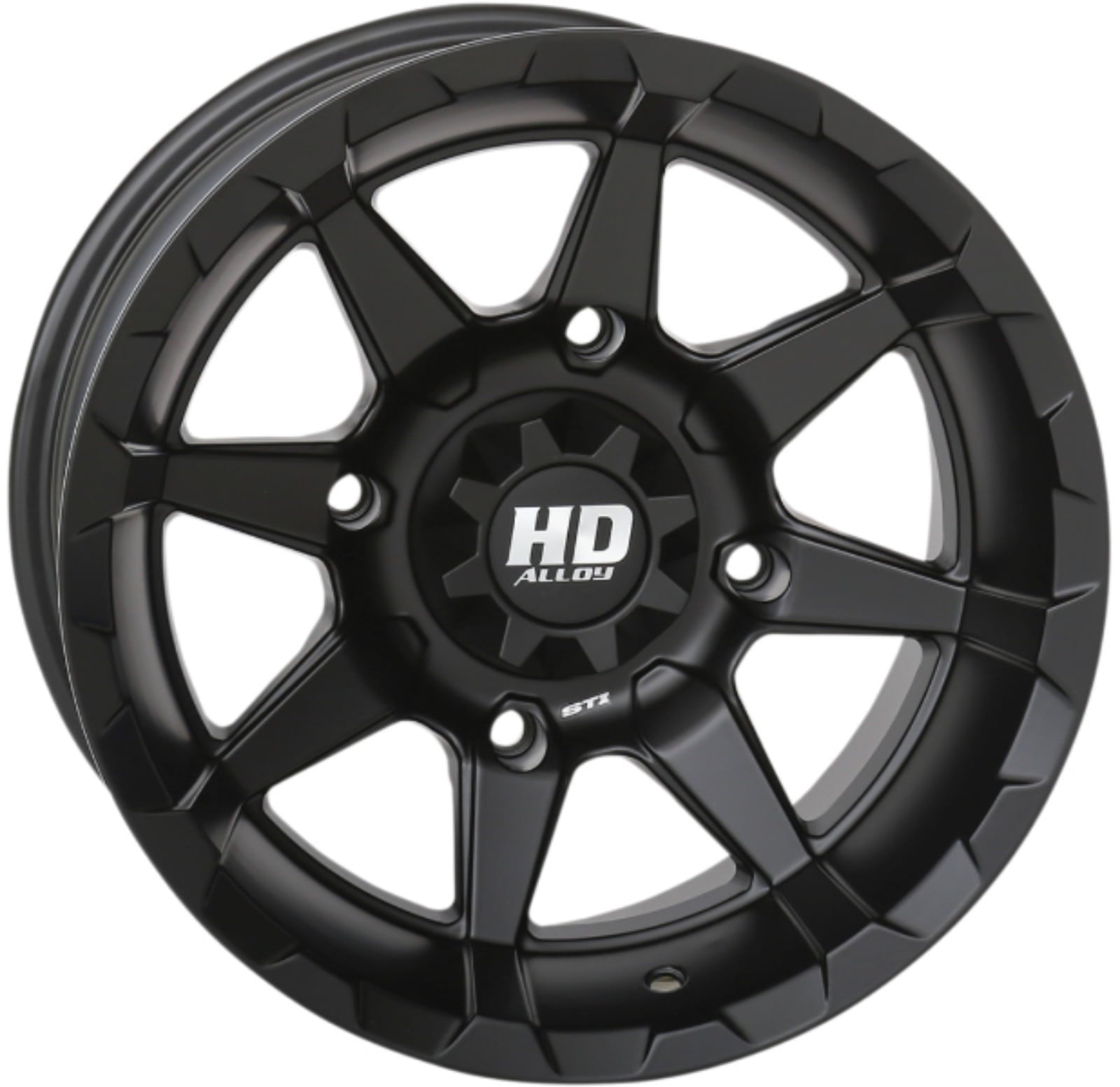 STI HD6 Matte Black UTV/ATV Wheel 14x9 4/137 5+4(+10mm) (14HD6279)