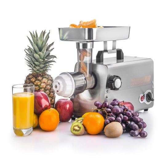 STX Intl Turboforce Heavy Duty HD 3500 Electric Meat Grinder, 3 Speed with Foot Pedal, Juicer & More