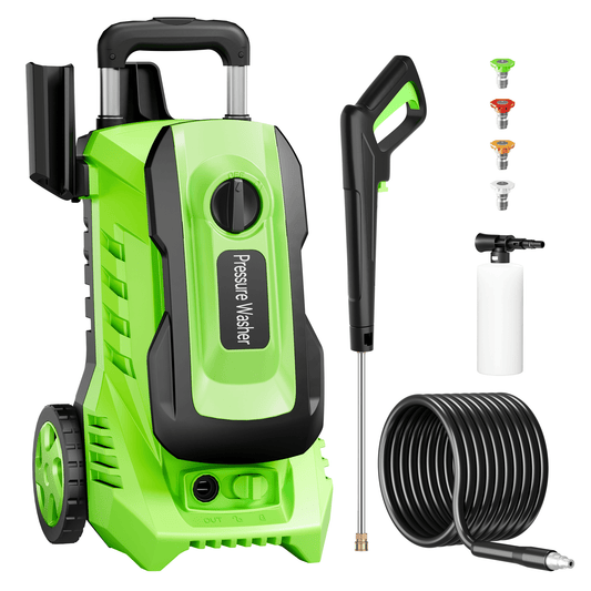 SUGIFT 3800PSI Electric Pressure Washer 1800W 2.6GPM Max, Green