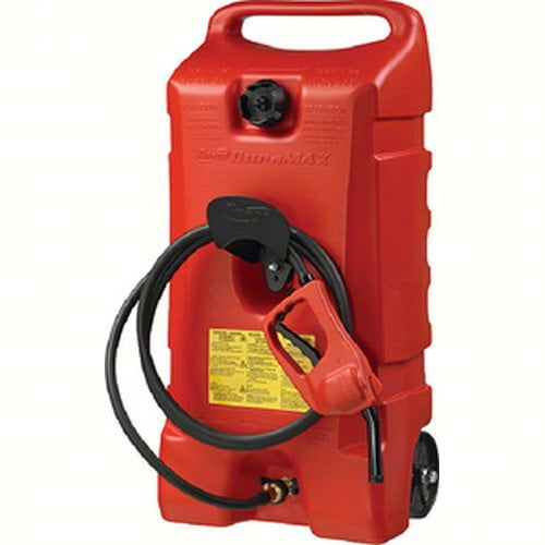 Scepter Flo N Go Duramax 14 Gallon Wheeled Siphoned Pump or Gravity Fed Gas Can Caddy