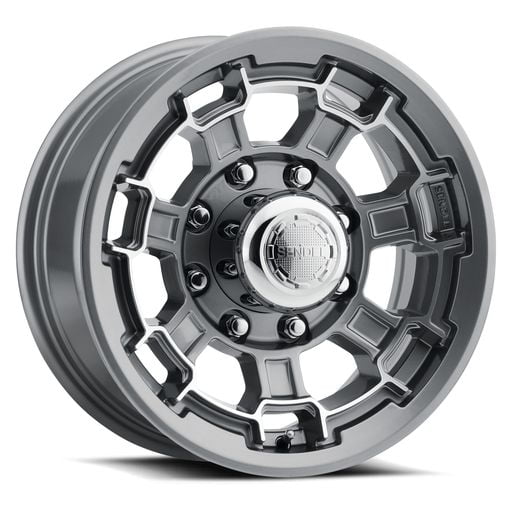 Sendel T18 16" 8-Lug Boat Camper RV Trailer Wheel Rim Gray Machined (QTY 1)