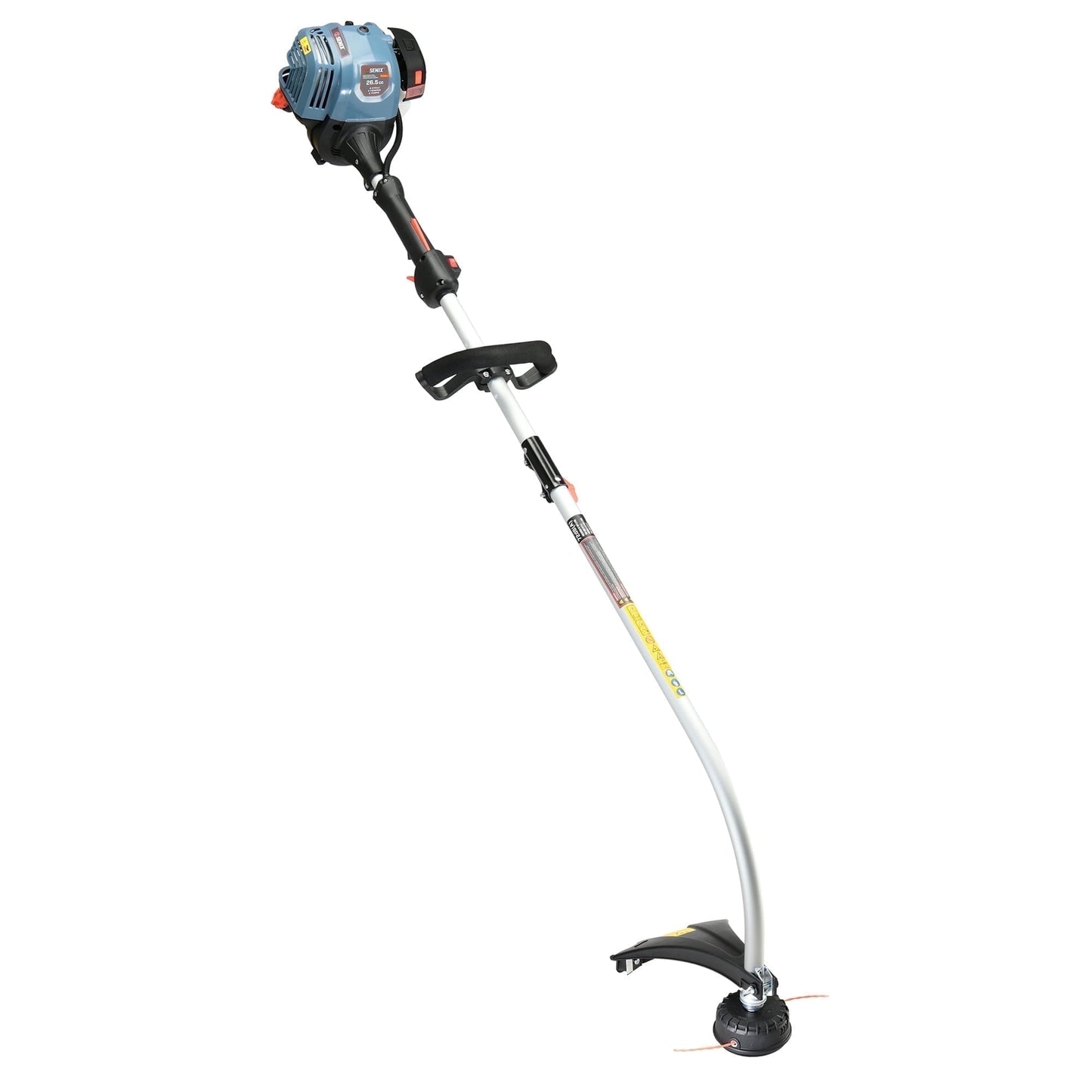 SENIX 17.7" 26.5cc 4-Cycle Gas Weed Eater, 11.3lb Curved Shaft Handle Adjustable String Trimmer Weed Wacker, GTC4QL-L