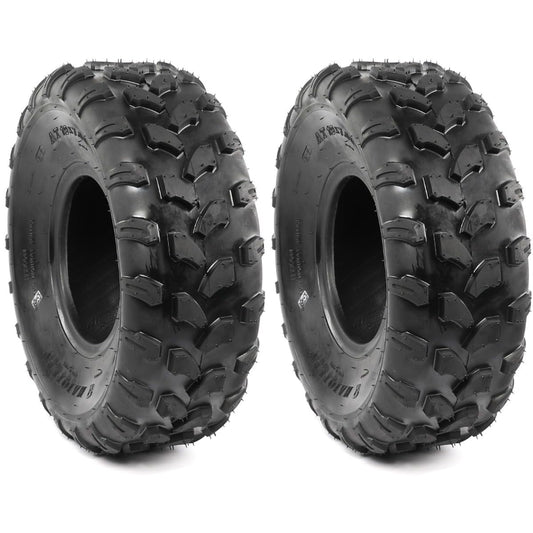 Set of 2 19x7-8 ATV Tires 19x7.00-8 Mini Bike Tire 19x7-8 Tire 19x7x8 UTV Off-Road Tire 4Ply Tubeless For Coleman BT200X, CT200U, & CT200U-EX Baja MB165& MB200, ATV Quad Buggy Go Kart (2 pack)
