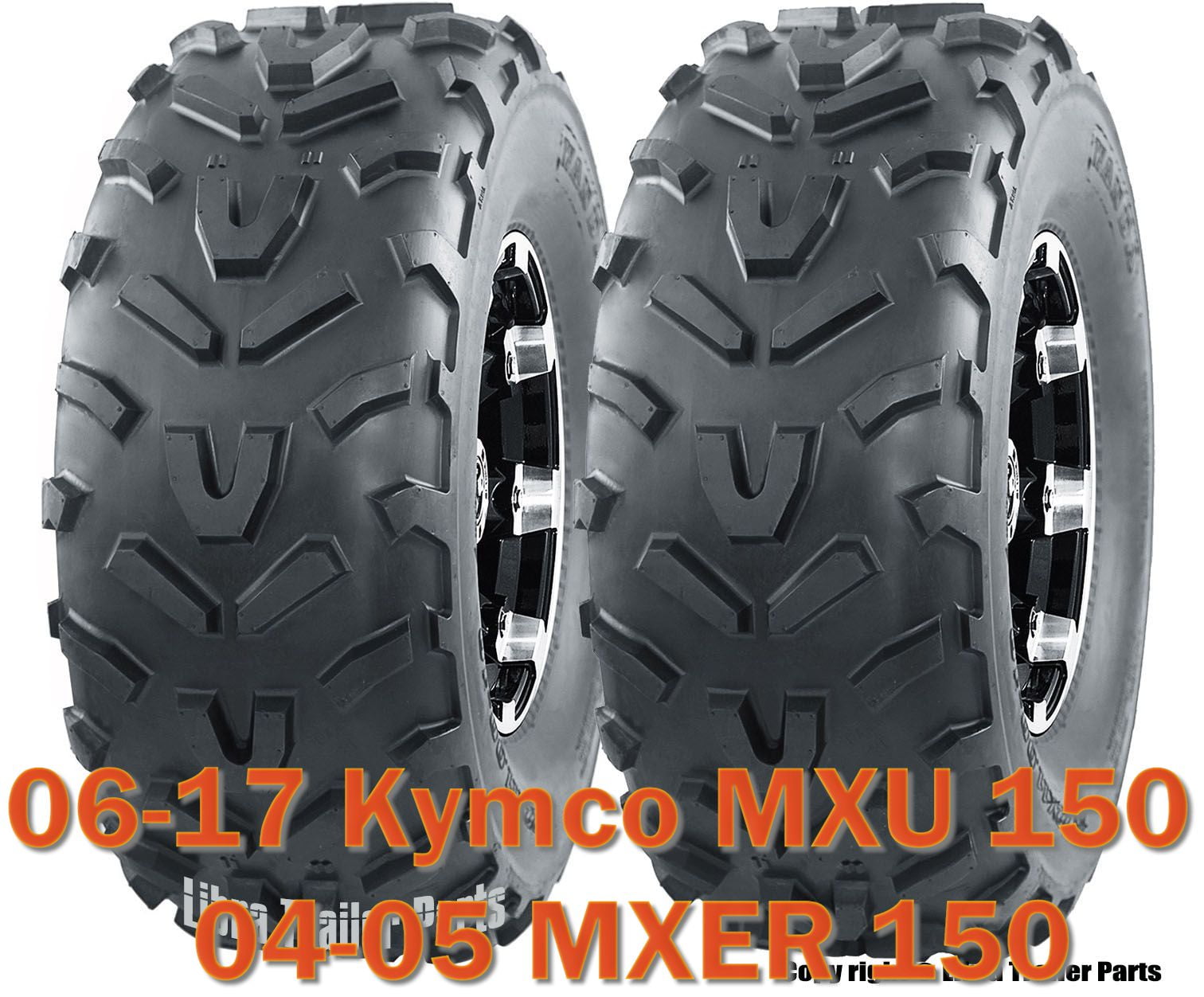 Set 2 WANDA ATV Tires 20X7-8 /6PR for 06-17 Kymco MXU 150 /04-05 MXER 150