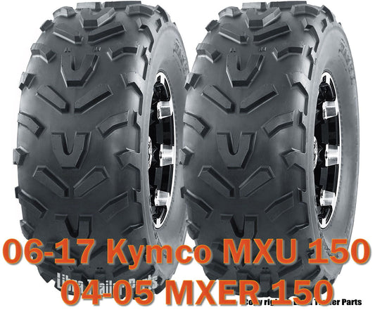 Set 2 WANDA ATV Tires 20X7-8 /6PR for 06-17 Kymco MXU 150 /04-05 MXER 150