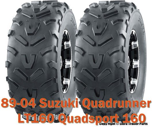 Set 2 WANDA ATV Tires 20X7-8 /6PR for 89-04 Suzuki Quadrunner LT160 Quadsport 160