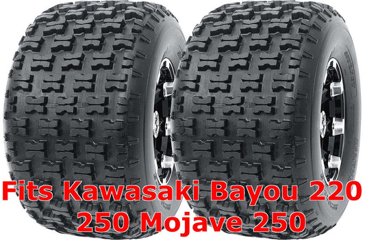 Set 2 WANDA Sport ATV Tires 22x10-10 Kawasaki Bayou 220 250 Mojave 250 Rear P336