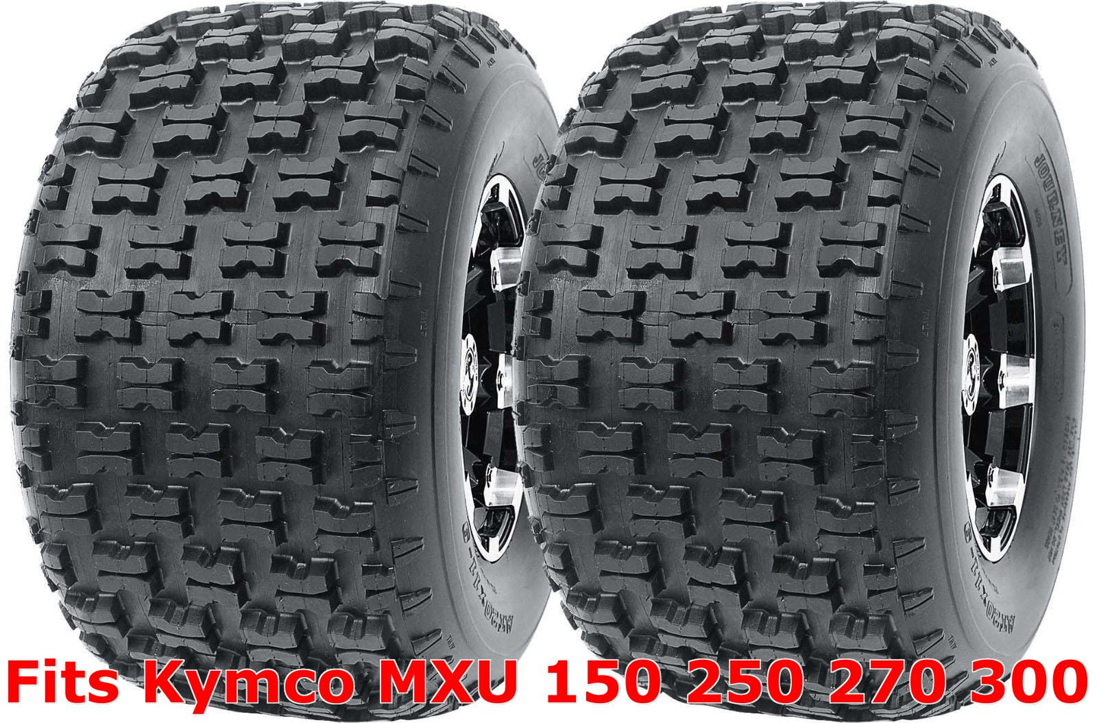Set 2 WANDA Sport ATV Tires 22x10-10 Kymco MXU 150 250 270 300 Rear P336