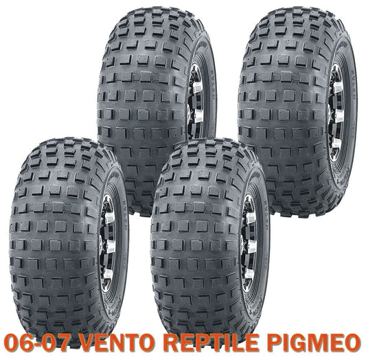 Set 4 Go Kart Tires 145/70-6 145x70x6 fit for 06-07 VENTO REPTILE PIGMEO
