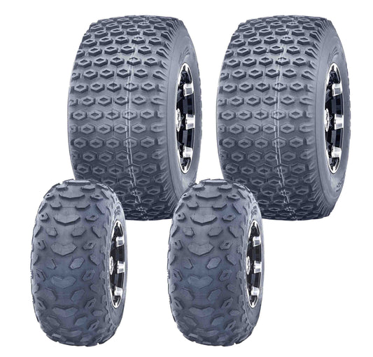 Set 4 WANDA ATV Go Kart tires 145/70-6 145X70X6 & 18X9.5-8 18X9.5X8 4PR