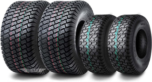 Set 4 WANDA Lawn Mower Turf Tires 13x5-6 Front & 18x7.5-8 Rear /4PR -13106/13027