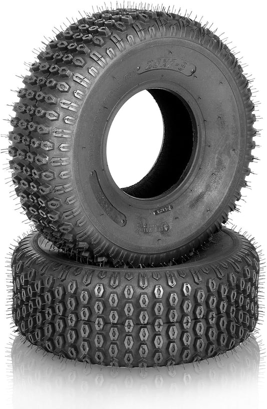 Set of 2 20x7-8 ATV UTV Tires Sport All Terrain 4 Ply Tubeless Tires 20x7x8