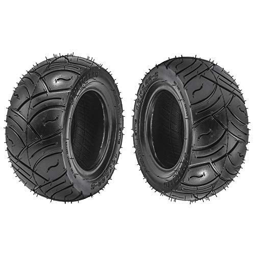 Set of 2 Go Kart Tires 13x5.00-6 Front Rear Tubeless Tire Replacement for ATV Quad Buggy 4 Four Wheelers