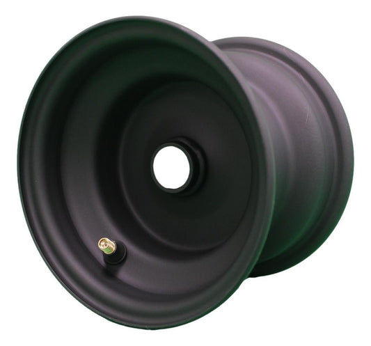 Set of 2 Matte Black Universal Fit 6x4.5 Wheels for Lawn Mower | .75" Bearing