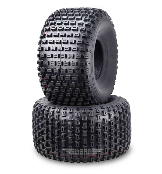WANDA 2 New ATV Tires 22X11-8 4PR P322 Dimple Knobby - 10026