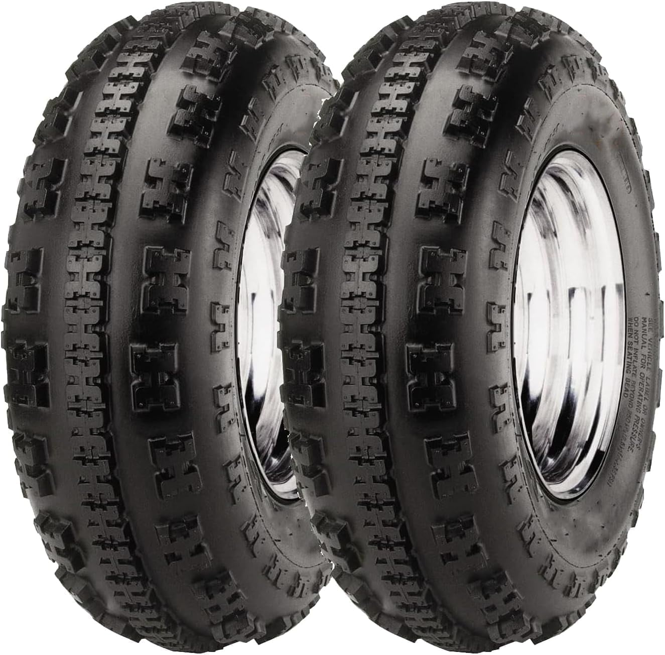 Set of 2 tires AT21x7-10 21X7X10 tires ATV/UTV Lawn-Mowers Off-Road Tires 4 PR, Tubeless