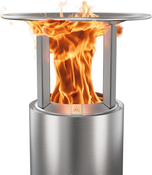 Solo Stove Mesa XL Heat Deflector, with 3 Detachable Legs, Accessory for Mesa XL Fire Pit, Captures and redirects Warmth, 304 Stainless Steel, (HxDia) 6 x 10.5 in, 1.4 lbs