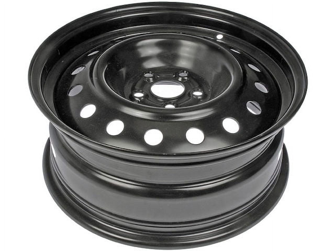 Steel Wheel - 16 Inch - Black - Compatible with 2003 - 2008 Pontiac Vibe 2004 2005 2006 2007