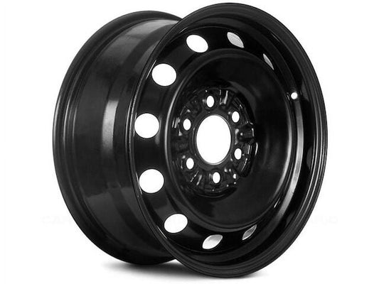 Steel Wheel - Black - 17 x 7.5 Inch - 44mm Offset - 12 Hole - 6 Lug - 135mm Bolt Pattern - Compatible with 2004 - 2019 Ford F-150 2005 2006 2007 2008 2009 2010 2011 2013 2014 2016 2017 2018