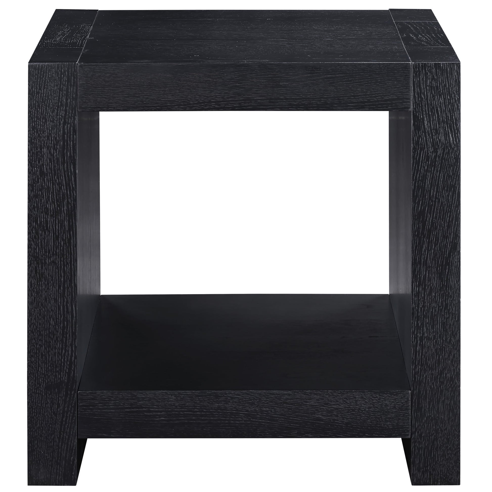 Steve Silver Aubrey Modern Square End Table, Black
