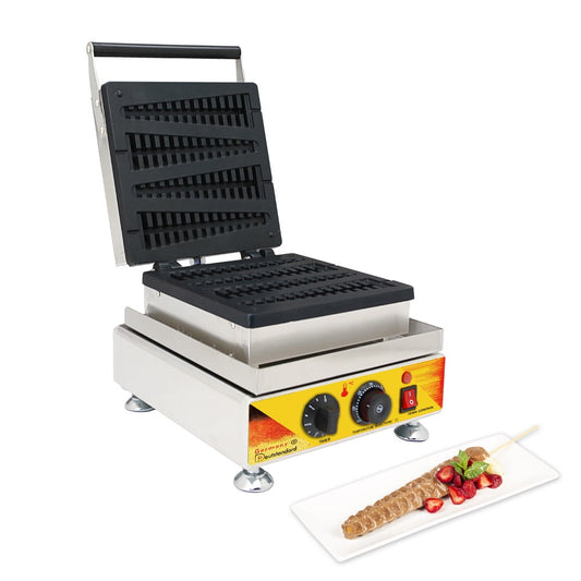 Stick Waffle Maker | 4 Christmas Tree Shaped Waffles | Stainless Steel
