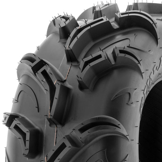 SunF All Terrain ATV UTV Mud Quad Tires 25x10-12 25x10x12 6 PR A048 (Single)