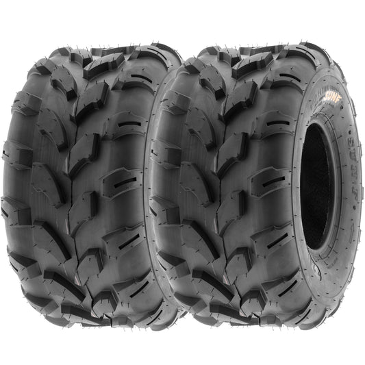 SunF All Terrain ATV UTV Quad Mini Bike Tires 18x9.5-8 18x9.5x8 6 PR A003 (Pair of 2)