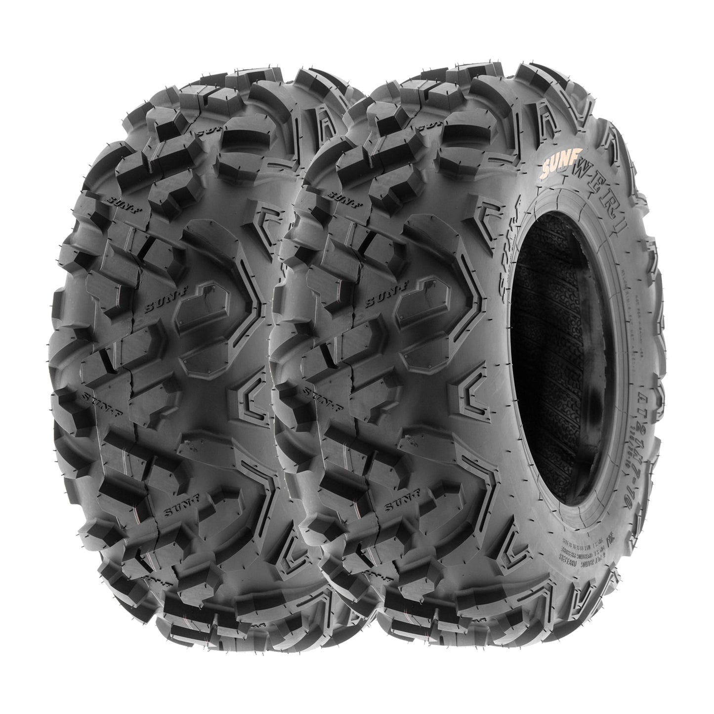 SunF All Terrain ATV UTV Quad Mini Bike Tires 19x7-8 19x7x8 6 PR A051 (Pair of 2)