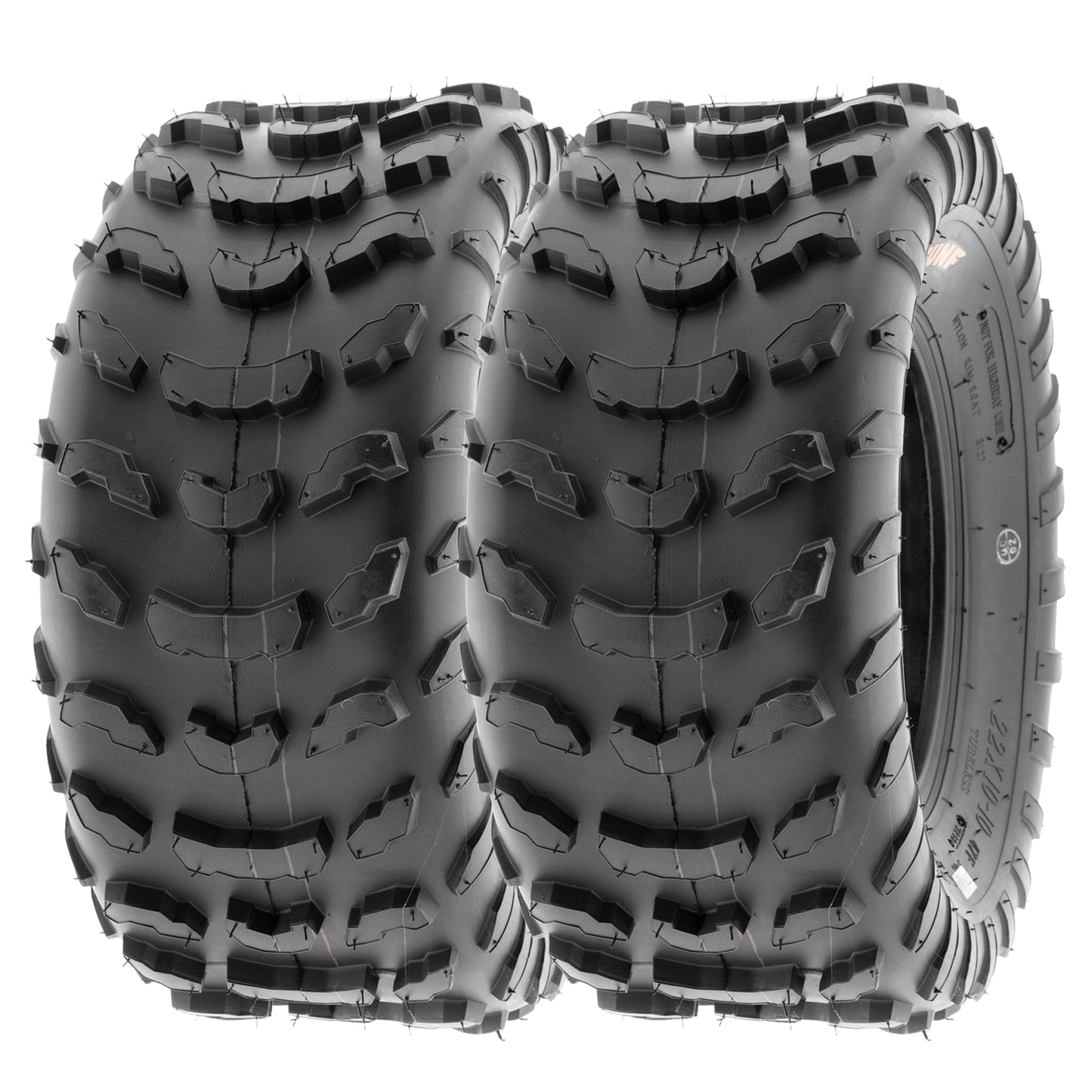 SunF All Terrain ATV UTV Quad Mini Bike Tires 22x10-10 22x10x10 6 PR A006 (Pair of 2)