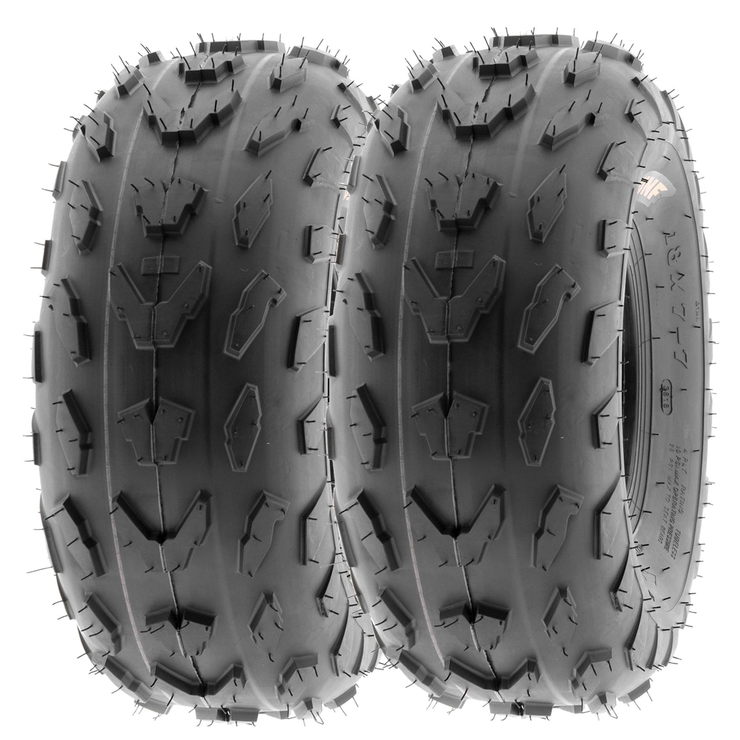 SunF All Terrain ATV UTV Quad Tires 18x7-7 18x7x7 4 PR A007 (Pair of 2)